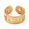 Golden 304 Stainless Steel Open Cuff Rings RJEW-P091-01G-G-2