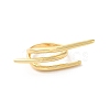 Brass Wire Open Cuff Rings RJEW-P098-04G-2