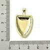 Real 18K Gold Plated Brass Micro Pave Cubic Zirconia Pendants KK-H472-15G-01-3