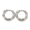 316 Surgical Stainless Steel Hoop Earrings EJEW-D096-19J-AS-1