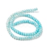 Gradient Color Dyed Natural Freshwater Shell Rondelle Bead Strands BSHE-XCP0001-08-3