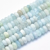 Natural Aquamarine Beads Strands G-K256-58B-1