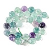 Natural Fluorite Beads Strands G-N342-04-3