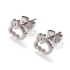 Tarnish Resistant 304 Stainless Steel Stud Earrings EJEW-N045-04P-1