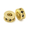 Rack Plating Brass Micro Pave Cubic Zirconia Spacer Beads KK-F089-39B-G03-1