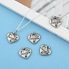 Heart with Word Daughter 316 Surgical Stainless Steel Pendants STAS-I061-140-5
