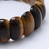 Natural Tiger Eye Beads Stretch Bracelets BJEW-I265-B03-3