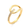 Ion Plating(IP) 304 Stainless Steel Finger Rings with Rhinestone RJEW-Q779-01G-1