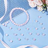 GOMAKERER 4 Strands Natural Rose Quartz Beads Strands G-GO0001-03-4