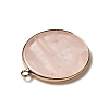 Natural Rose Quartz Pendants G-A213-01G-04-3