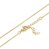 Heart Pendant Necklaces NJEW-O001-01G-3