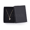 Letter Brass Micro Pave Cubic Zirconia Initial Pendants Necklaces NJEW-JN02585-20-6