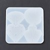 DIY Diamond Ring/Crystal Cluster/Heart Shape Ornament Silicone Molds DIY-E065-04-4