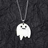 Non-Tarnish 201 Stainless Steel Pendant Necklaces for Man NJEW-Q336-02B-P-2