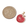 Fruit Alloy Enamel Pendants PALLOY-JF02697-2