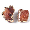 Plated Natural Carnelian Beads G-T133-19-2