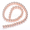 Electroplate Non-magnetic Synthetic Hematite Bead Strands G-Q466-12mm-03-2