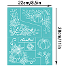 Self-Adhesive Silk Screen Printing Stencil DIY-WH0338-127-2