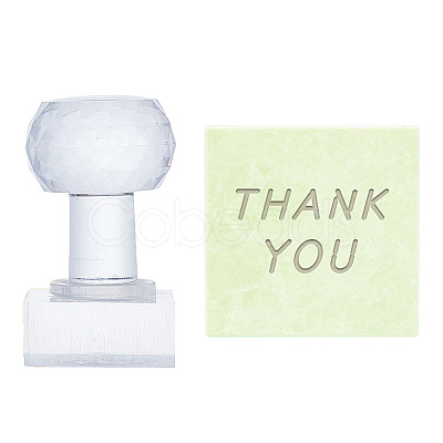 Clear Acrylic Soap Stamps DIY-WH0477-001-1