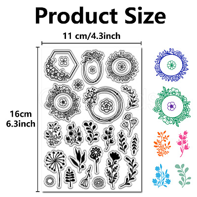 Custom Wall Theme PVC Plastic Clear Stamps DIY-WH0619-0026-1