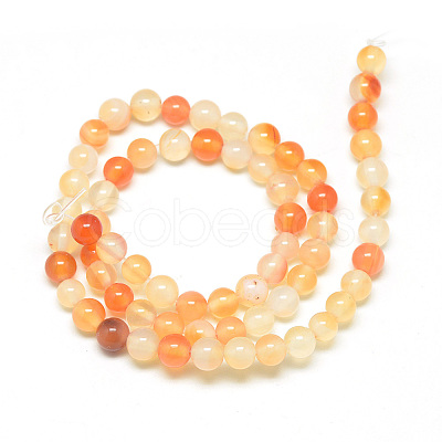 Natural Carnelian Beads Strands X-G-Q462-4mm-45-1