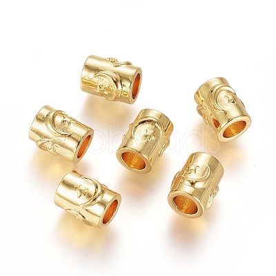 Brass European Beads KK-G389-49G-1