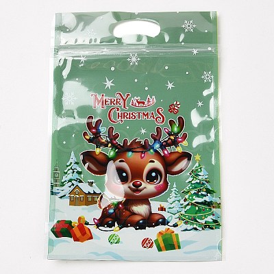 Christmas Theme Plastic Zip Lock Bags ABAG-Q053-07B-1