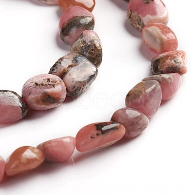 Natural Rhodonite Beads Strands G-D0002-B23-1