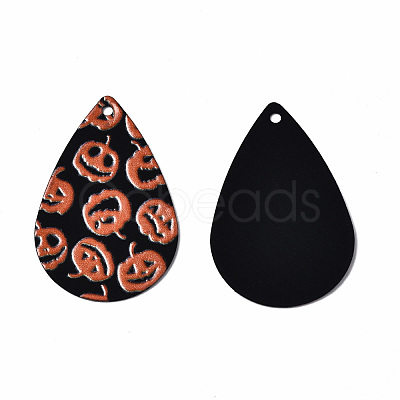 Spray Painted Iron Pendants IFIN-T016-72-1