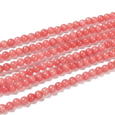 Natural Malaysia Jade Bead Strands G-M101-4mm-04-1