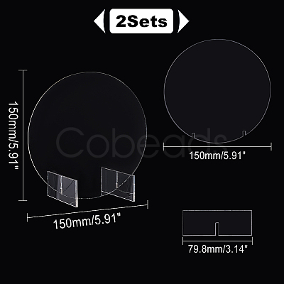 Acrylic Blank Table Signs DIY-WH0019-96-1