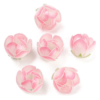 Simulation Lotus Shape Acrylic Beads MACR-K354-06A-1