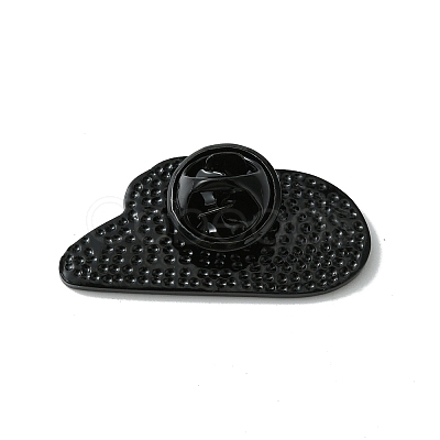 Black Alloy Brooches JEWB-G036-03-1