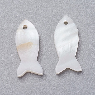 Shell Pendants X-SHEL-P075-06-1