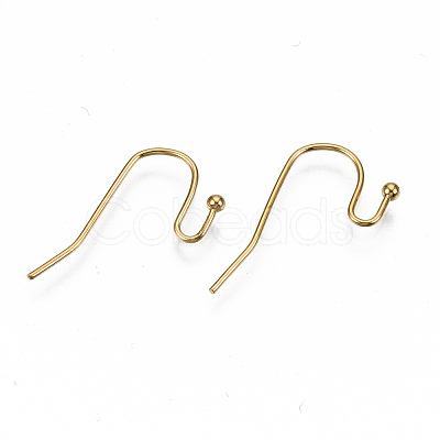 304 Stainless Steel Earring Hooks X-STAS-S111-005G-NR-1