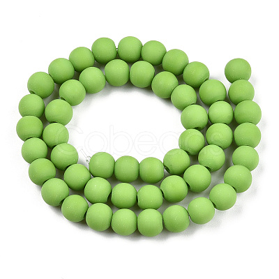 Opaque Glass Beads Strands GLAA-T032-P8mm-MD06-1