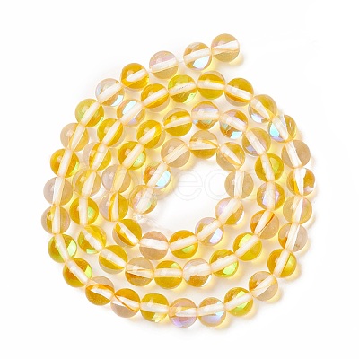 Synthetic Moonstone Beads Strands G-E573-02A-16-1