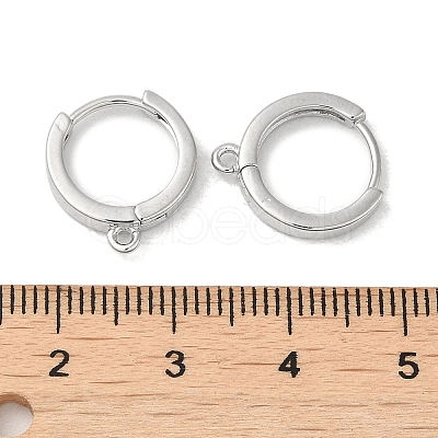 Brass Hoop Earrings Finding KK-H455-62P-1