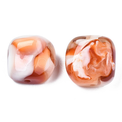 Acrylic Beads X-OACR-S038-006-1