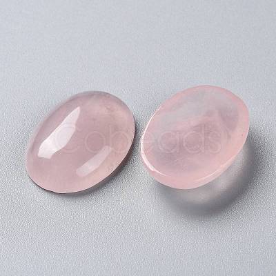 Natural Rose Quartz Cabochons G-L553-41-1