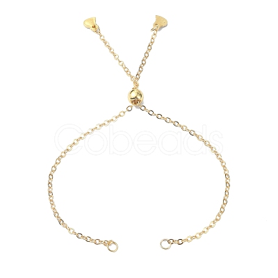 Brass Cable Chain Link Bracelet Making AJEW-JB01165-1