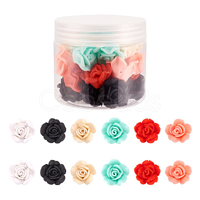 Fashewelry 30Pcs 6 Colors Handmade Polymer Clay Beads CLAY-FW0001-04-1