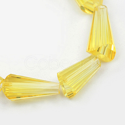 Transparent Glass Bead Strands GLAA-R170-4x8-01B-1