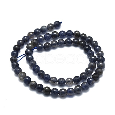 Natural Iolite Beads Strands G-E576-05A-1