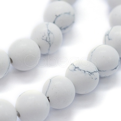 Synthetic Turquoise Beads Strands X-G-P387-02-10mm-1