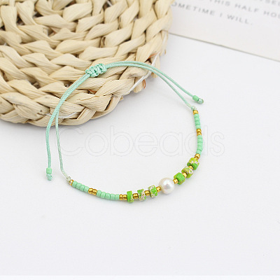  Colorful Beaded Bracelet Sweet and Cute Girl Style Adjustable Imitation Pearl Bracelet Versatile Bracelet AR4716-2-1