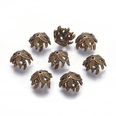 Tibetan Style Bead Caps TIBE-A23247-AB-FF-1