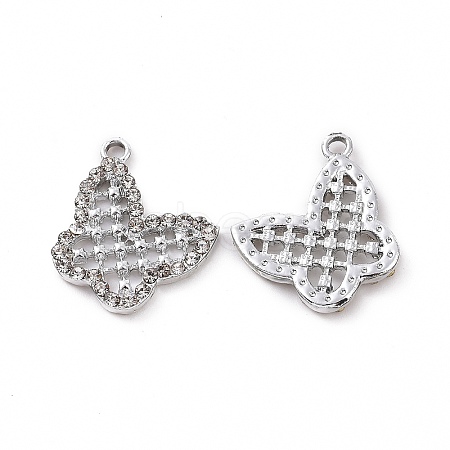 Alloy Crystal Rhinestone Pendants ALRI-H004-47P-1