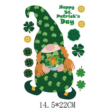 Saint Patrick's Day Theme PET Sublimation Stickers PW-WG82990-09-1