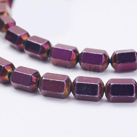 Electroplate Non-Magnetic Synthetic Hematite Beads Strands G-F510-26D-1